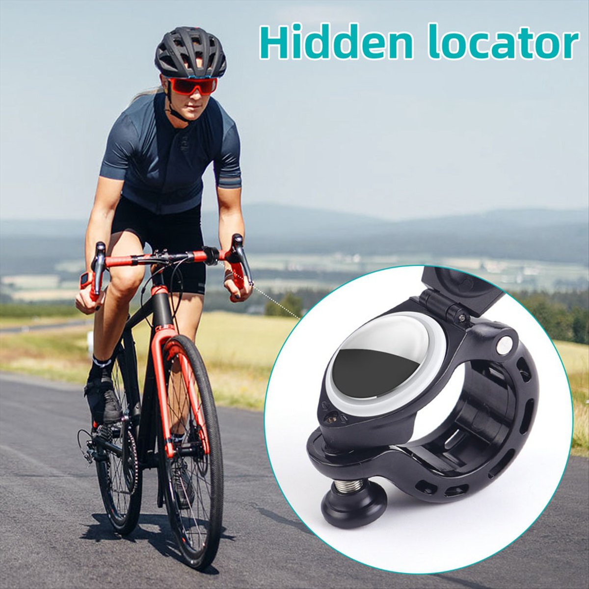Bike Bell - AD45 Mountainbike Aluminium Bel Verborgen in