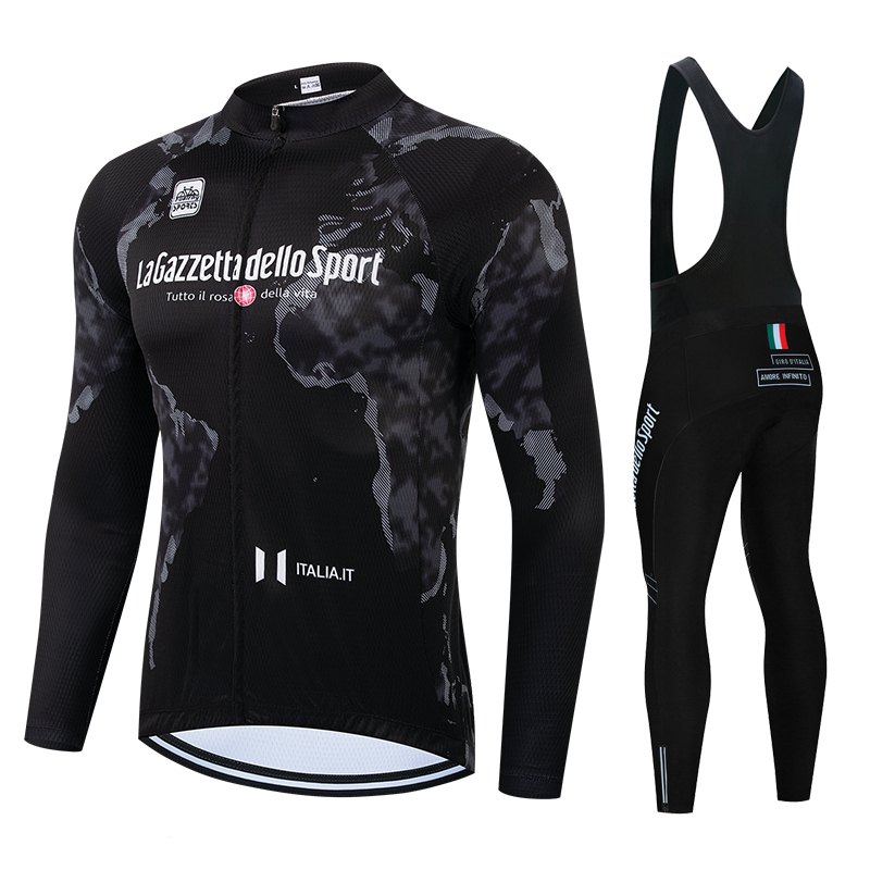 Cycling Gear Italy - Lente Zomer Lange Wielertrui Fietsjas Maillot