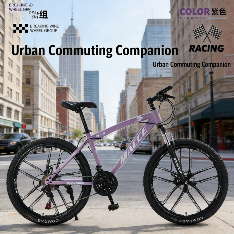 Paarse 10-versnellings high-en - Cycling Gear Inches recensie en prijs
