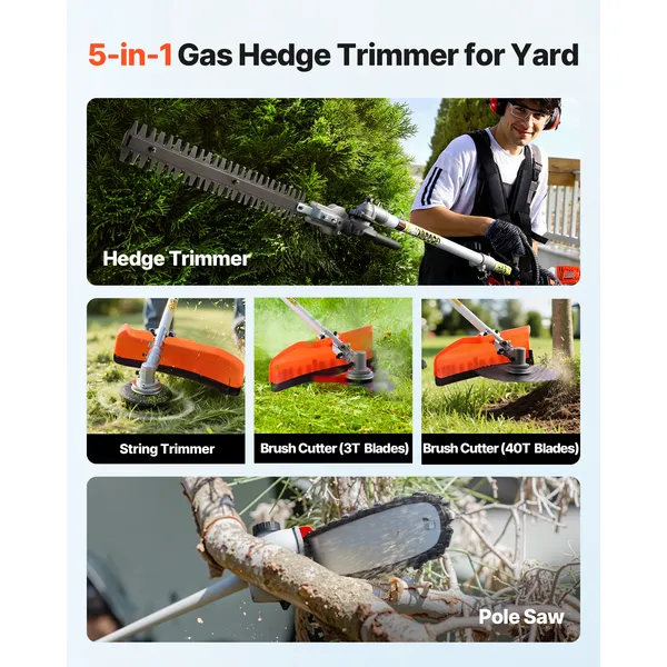 Benzine-heggenschaar, 2-takt b - Cycling Gear Inches recensie en prijs
