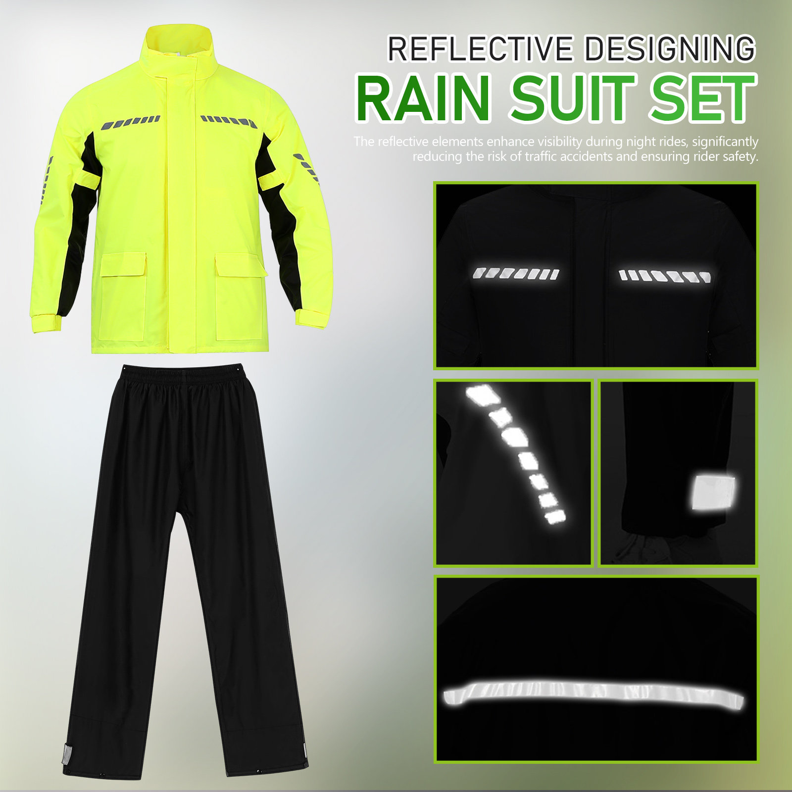 1 set heren regenkleding voor  - Cycling Gear Pants recensie en prijs