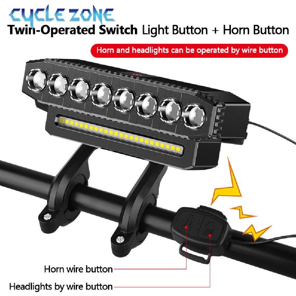 Fietskoplamp met hoorn Oplaadb - Bike Bell recensie en prijs