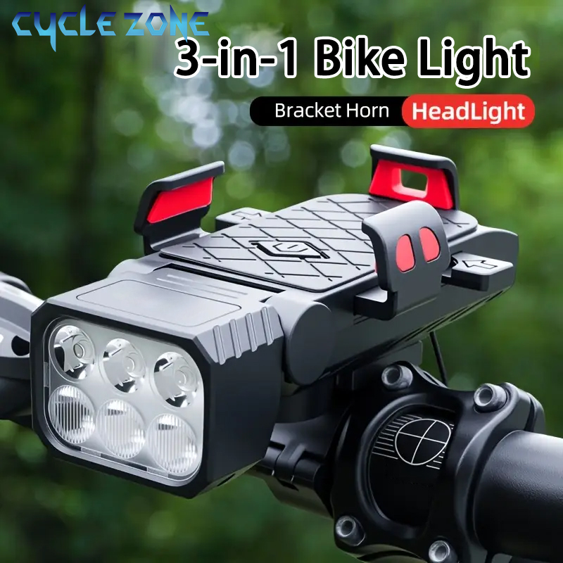 3-in-1 fietskoplamp met hoorn  - Bike Bell recensie en prijs